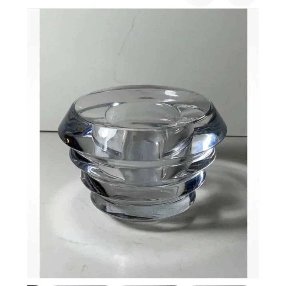 Lenox Ovations Radiance Crystal Candleholder Czech Republic 4 in. Excellent